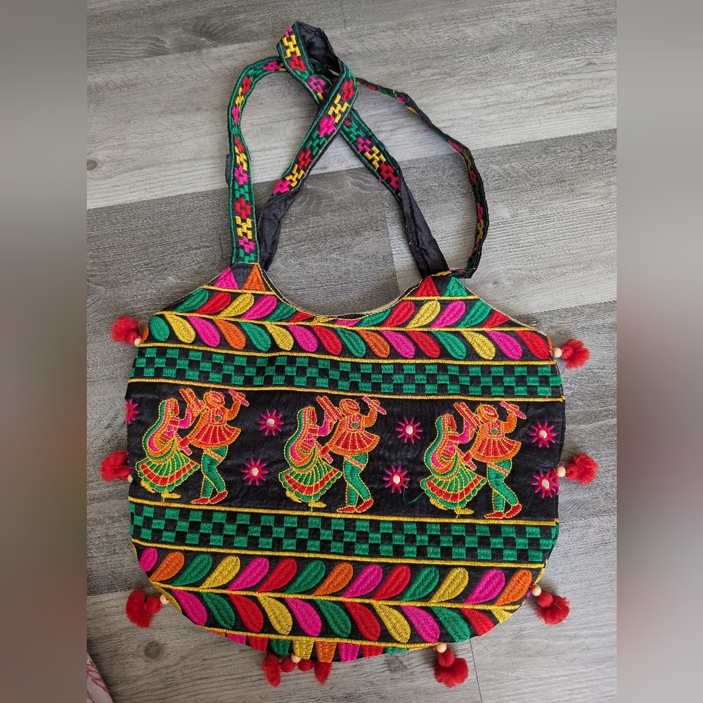 Colorful Embroidered Women's Bag